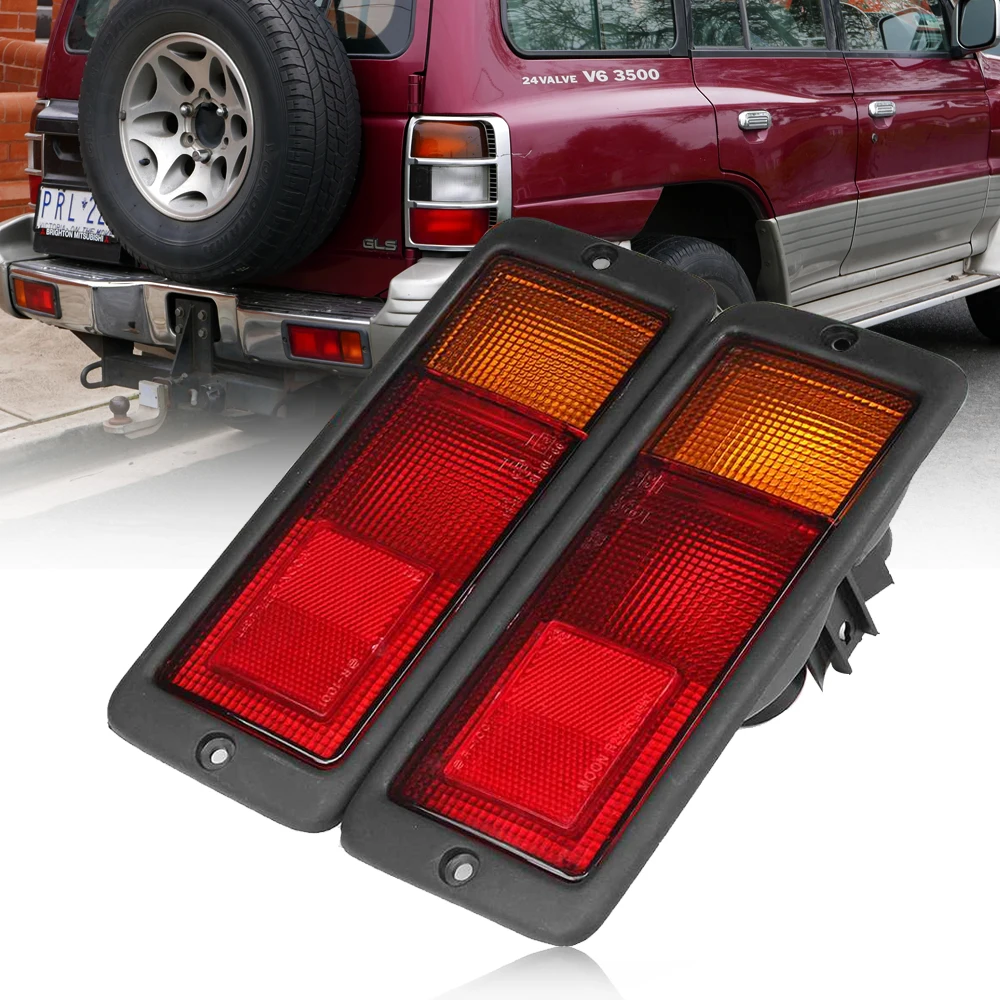 

Left/Right Rear Bumper Reflector Light For Mitsubishi Pajero Montero V31 V32 V33 V43 1992-1999 Tail Stop Brake Light Turn Signal