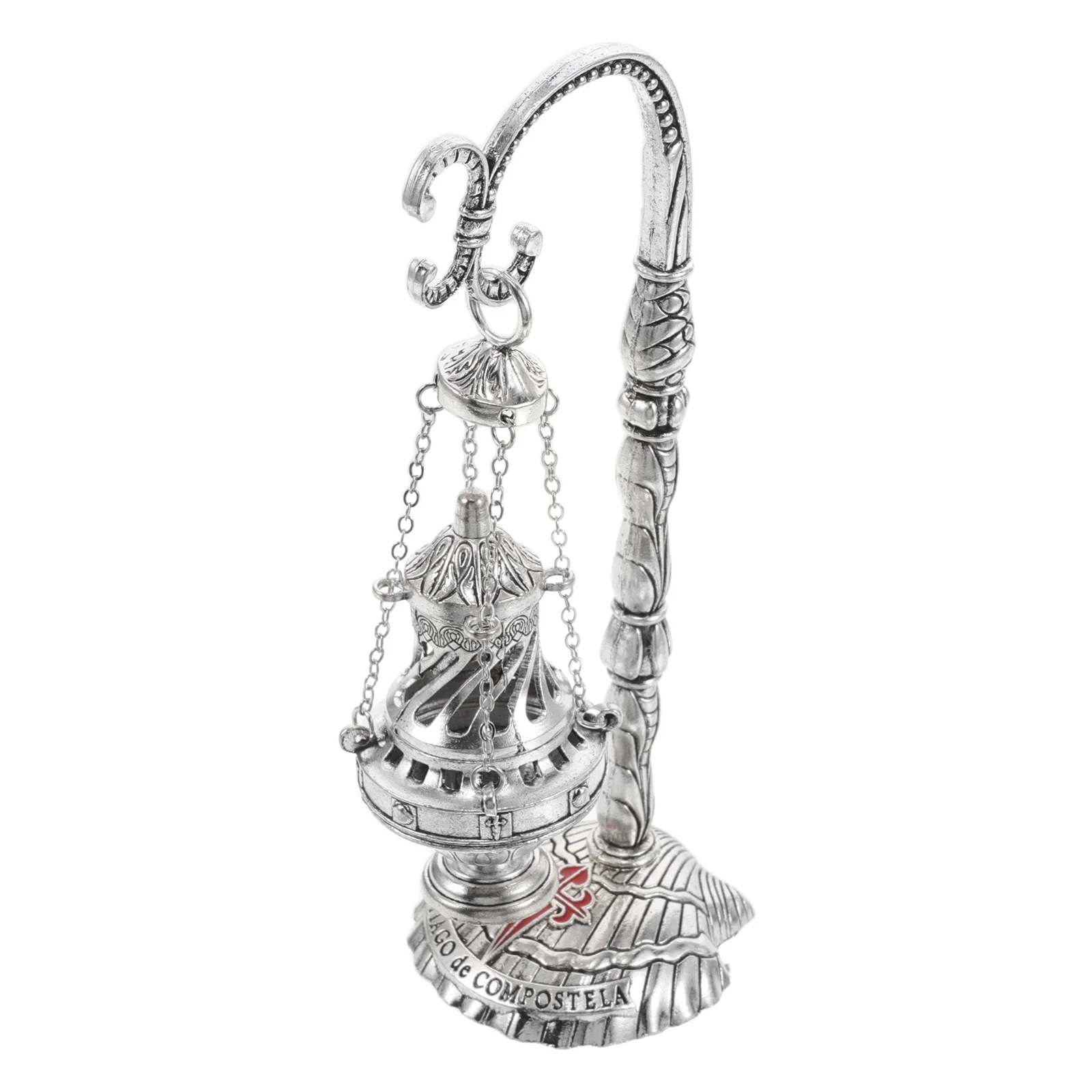 

Hanging Censer Burner Vintage Style Cross Design Charcoal Cone Incense Holder For Church Office Home Aromatherapy Decor