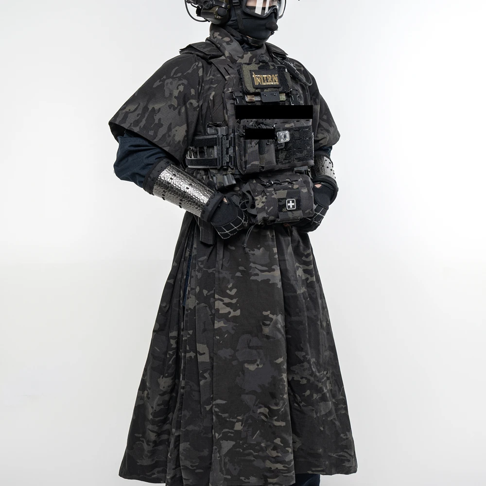 Yuanming funda camuflaje estilo chino mejorado cortavientos - imagen 4