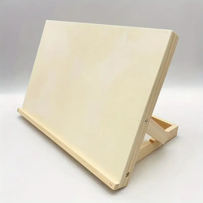 Foldable Wooden Art Stand With Tilted Writing Board Portable Desktop Painting Easel Drawing Supplies Office School