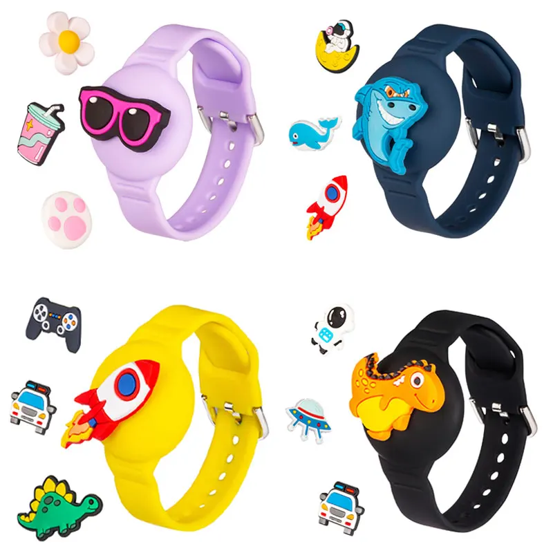 Waterproof Tag Bracelets for Kids-Soft Silicone Hidden Track