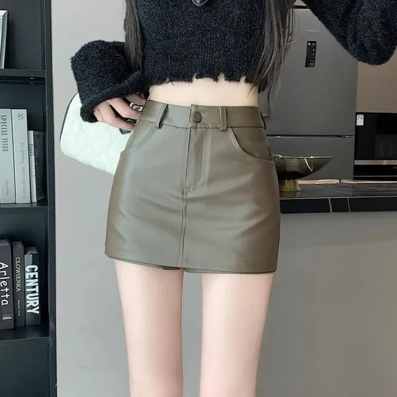 Pants Skirts for Women Stylish Chorts A Line Woman Skirt Vintage Korean Style Streetwear Aesthetic Clothing Trend 2024 Cheap V