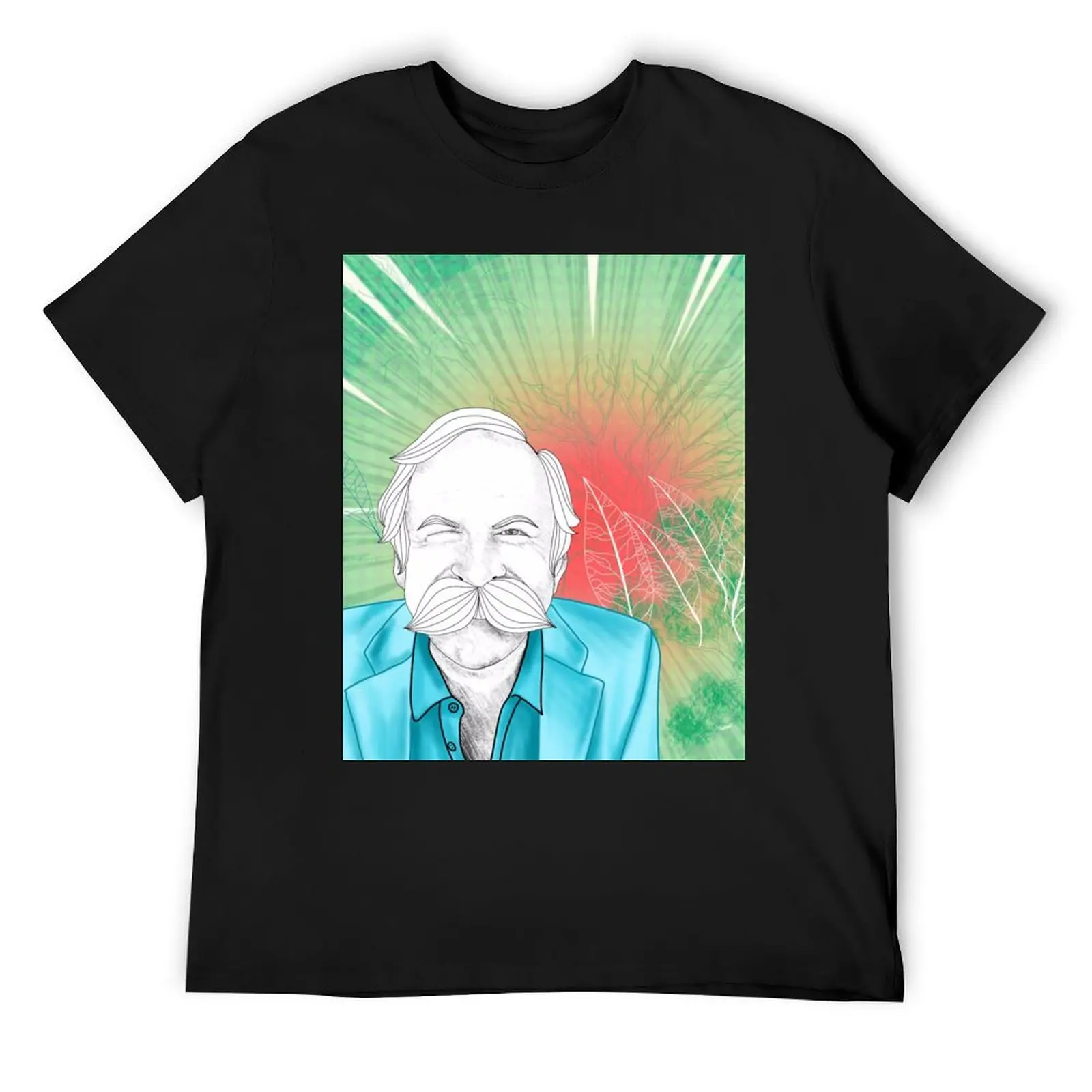 Dick Strawbridge Portrait T-Shirt graphic shirts summer clothes designer t shirt men