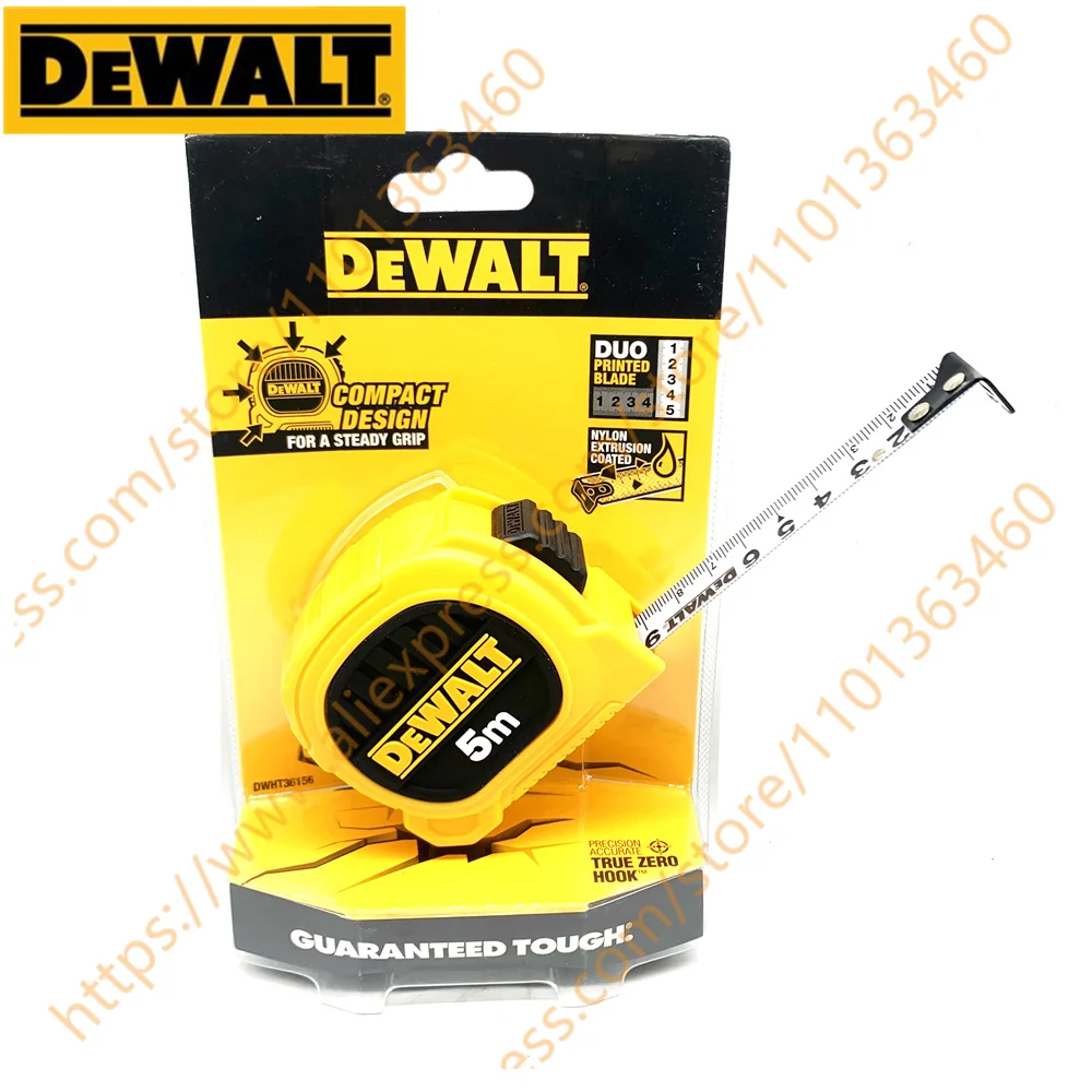 DEWALT DWHT36156L-23/DWHT36158L-23 5M 7.5M Double-Sided Tape Measure