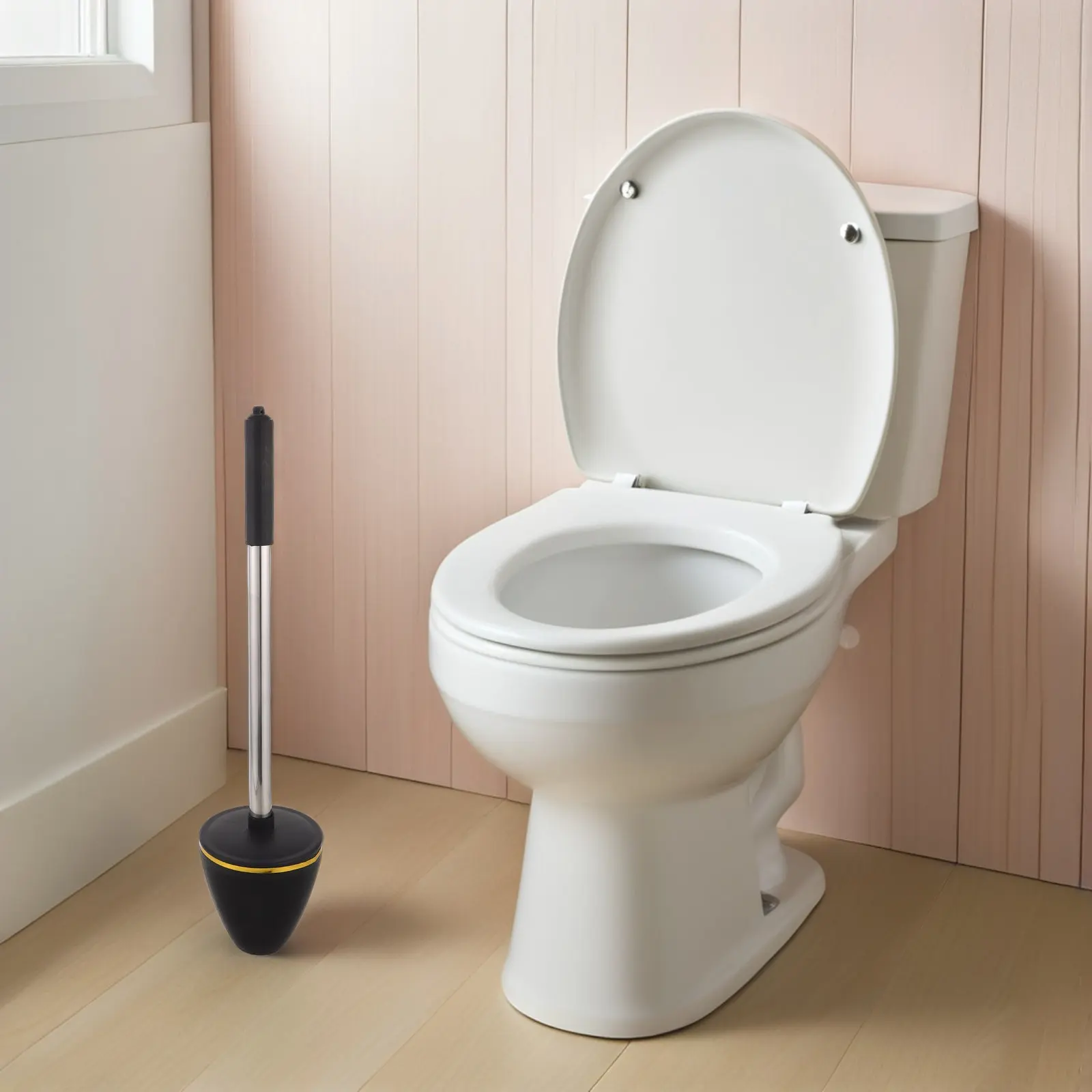 

Squat Toilet Odor Stopper Anti-Smell Drain Plug with Ergonomic Handle Odor-Proof Toilet Drain Stopper for Home School Public