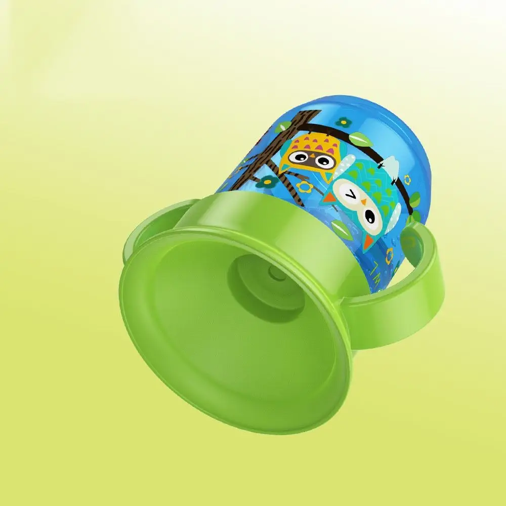 Cartoon Animals Toddler Training Cup 360 Rotated Flip Lid Infants Water Bottle BPA Free Reuseable Baby Sip Cups School