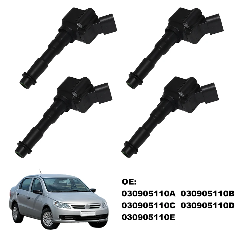 Ignition Coils For VW VOYAGE 1.0Flex 2008- FIAT PUNTO BARCHETTA BRAVA BRAVO MAREA STILO LANCIA LYBRA DELTA 030905110A 030905110B