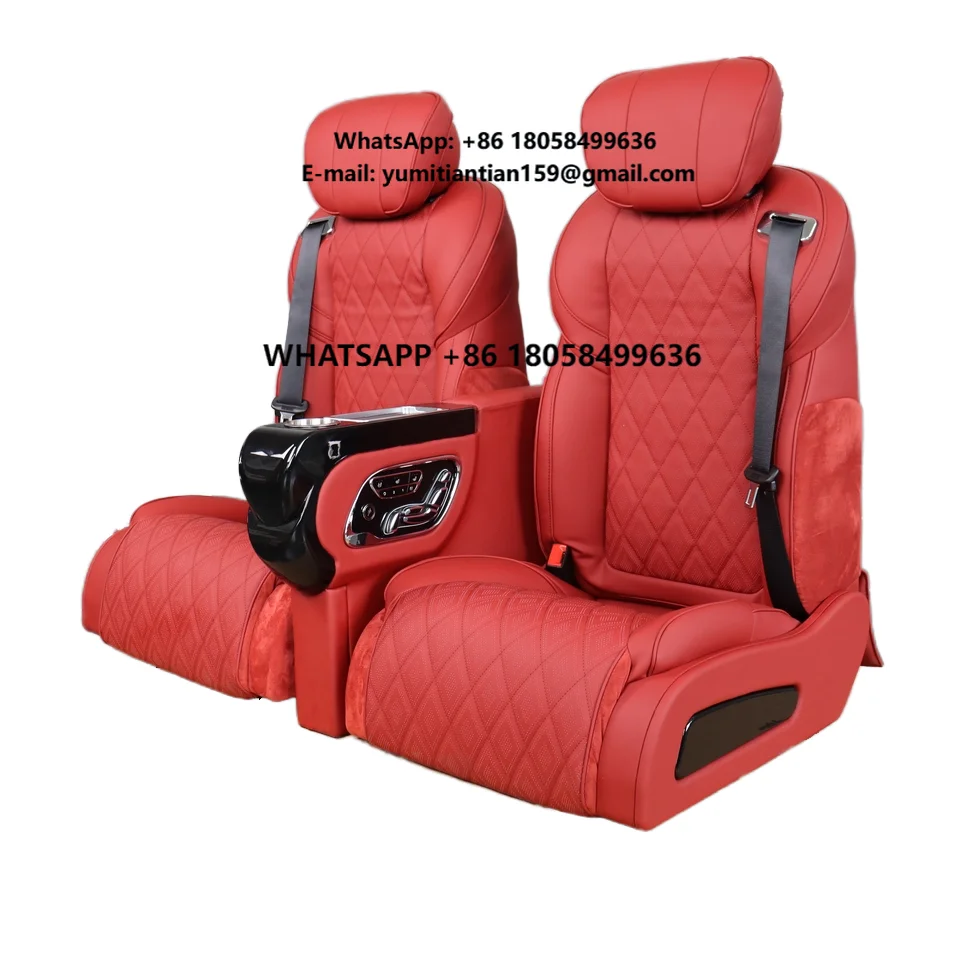 Luxury Interior Accessories for Land Cruiser Rear Seats Conversion Van Console Armrest Front