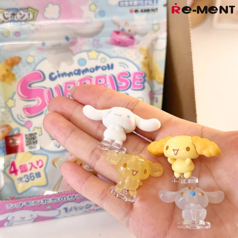 Коллекционная фигурка Re-Ment Cinnamoroll Surprise Mix в закрытой упаковке, настольное украшение, модная игрушка для взрослых коллекционеров, оригинальная.