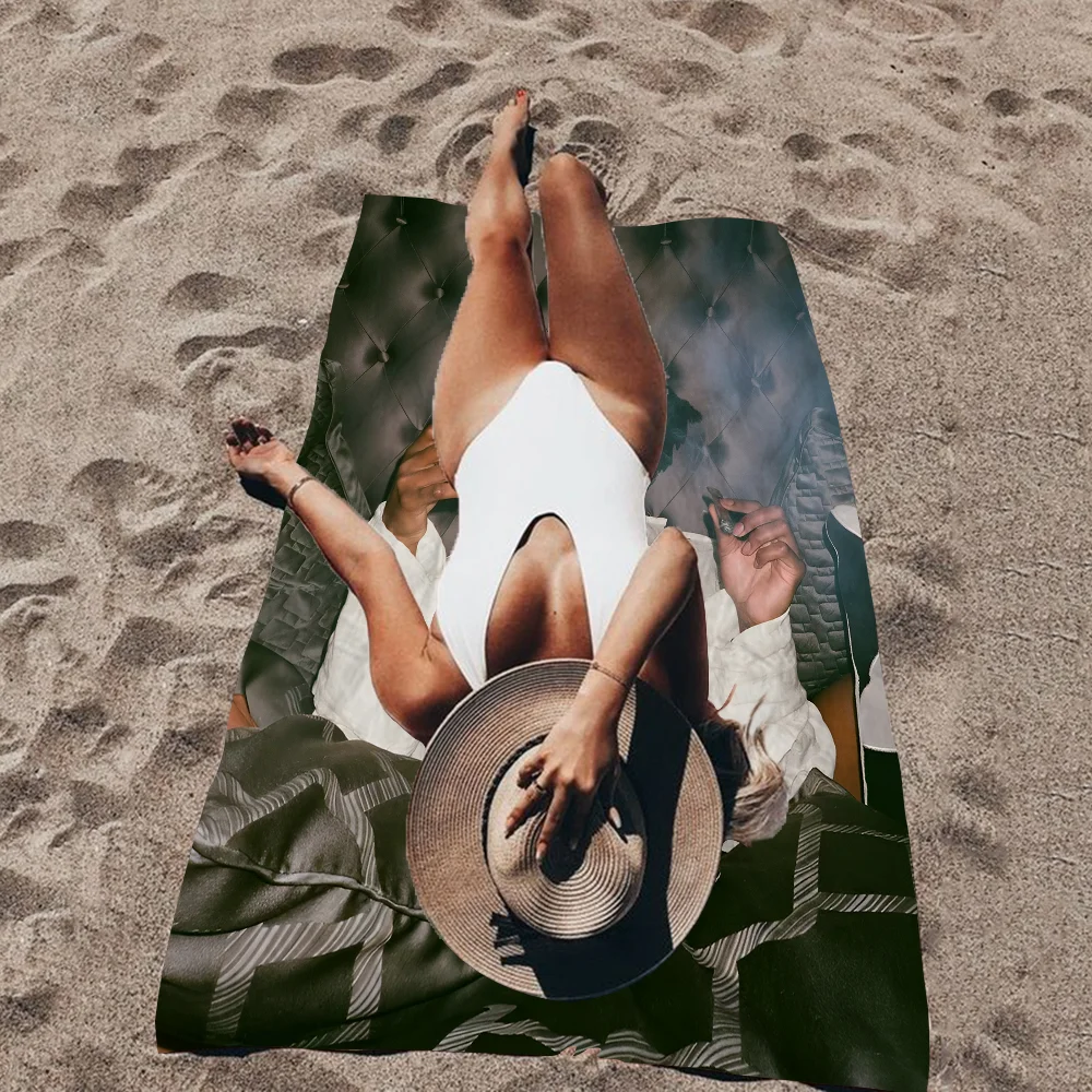 Fashion Rapper Music Star Playboi Carti Beach Towel Colorful Bath Towels For Girl Microfiber Quick Dry Custom Sand Free Beach