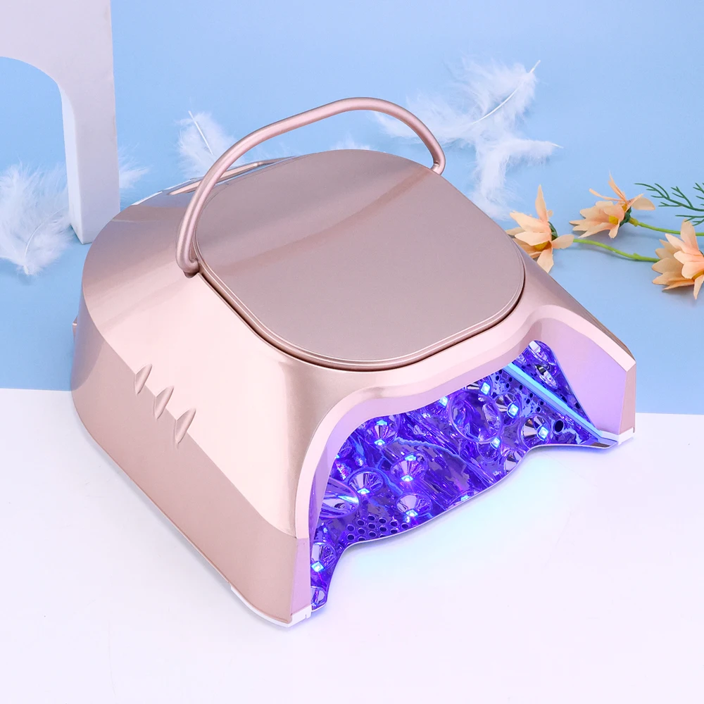 2025 wired ultraviolet LED black lamp battery free high-power 86w nail lamp nail salon nail polish dryer