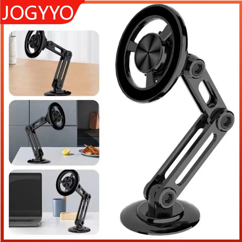 

Автомобильный держатель для телефона, вращающийся на 360 градусов, металлическая магнитная складная подставка для телефона Magsafe, магнитное крепление для вентиляционного отверстия, поддержка GPS для всех телефонов