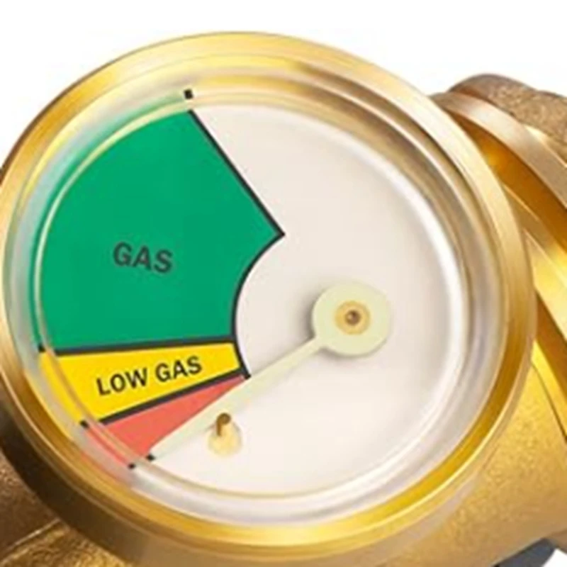 Propane Tank Gauge Level Indicator, Leak , Gas Pressure Meter For RV Camper,With Type 1 Connection Mining Nozzle