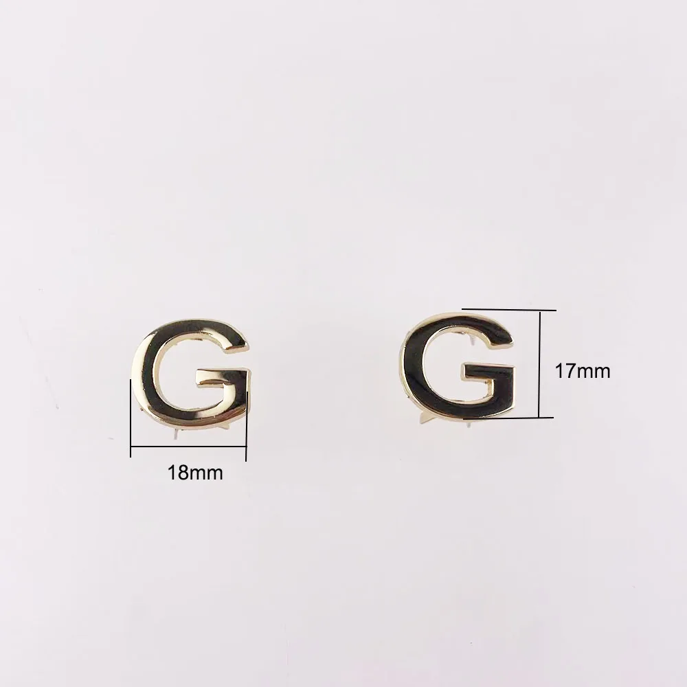 5Pcs DIY English 26 Letter Metal Rivets Claw Studs For Bags Clothes Hats Leather Decor Alphabets Claw Rivet Handmade Crafts