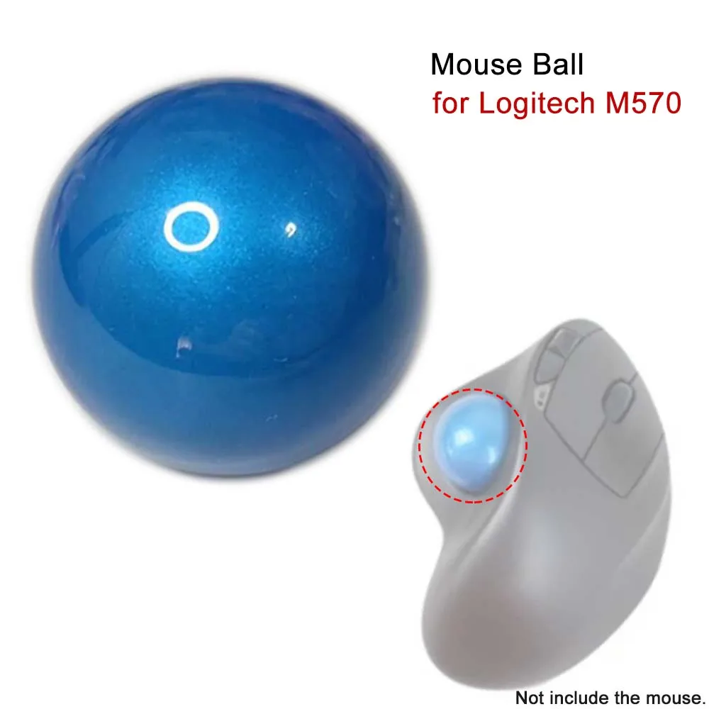 

For Logitech M570 Mouse Ball Replacement Blue Trackball Mouse Repair Part