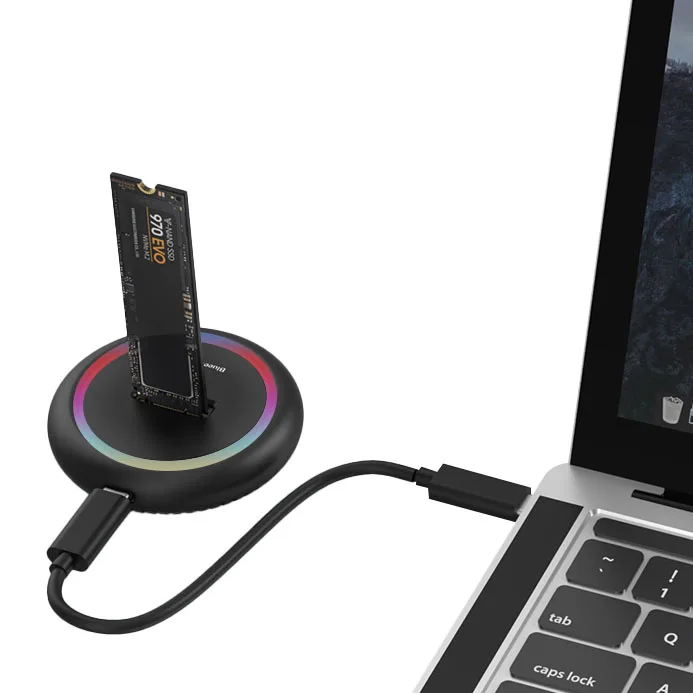 

Dual Protocol SSD Enclosure NVME NGFF Enclosure M.2 NVME M.2 SATA SSD Enclosure Aluminum 10Gbps USB C