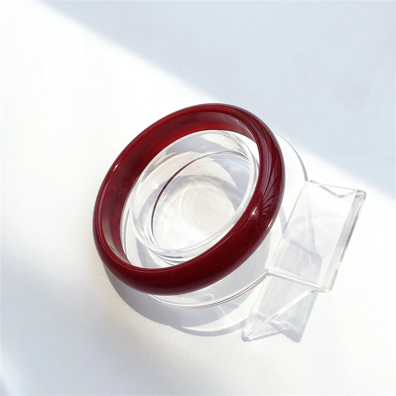 New Arrival Fashion 63mm Acrylic Bangles for Women 13mm Width Eye-catching Colorful Casual Jewelry for Christmas Daily Wear