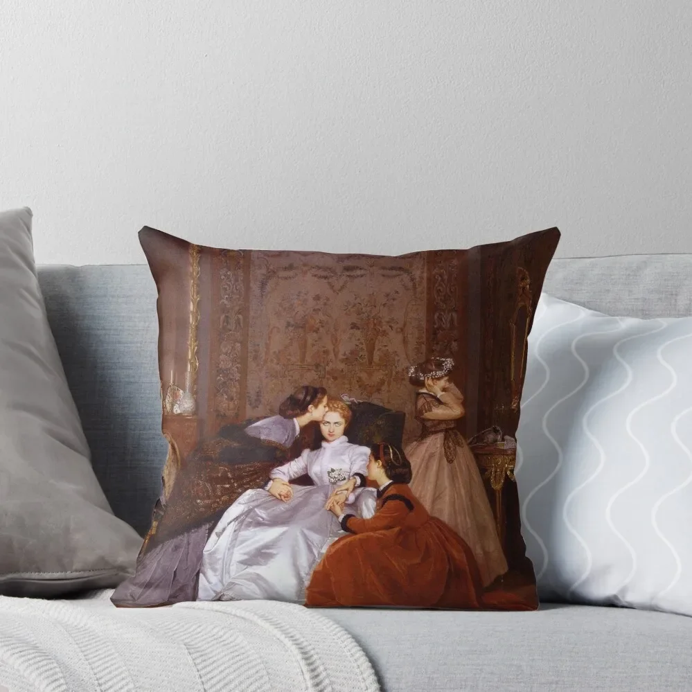 Toulmouche's The Reluctant Bride Throw Pillow christmas decorations for home 2025 Cushion Cover pillow