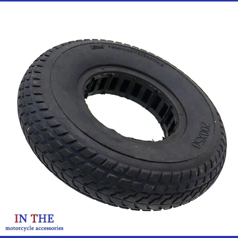200x50 Explosion proof Electric Scooter Tubeless Tire Suitable for 8-inch Scooter Solid Wheel Tire Honeycomb Hole 200 * 50 Tire