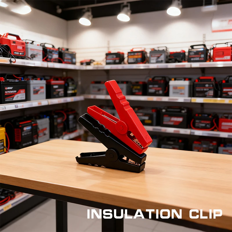 

2 шт., высококачественные большие зажимы типа «крокодил» 100a, зарядные устройства для автомобильных аккумуляторов, изолированный зажим