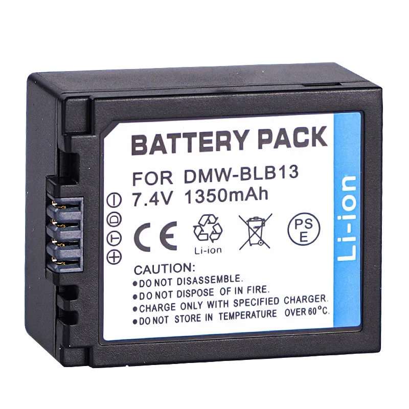 Decoded DMW-BLB13E Battery 1350mAh for Panasonic Camera Compatible with DMC-G1 G2 G10 GK GH1 GF1 Solve Battery Code Problem