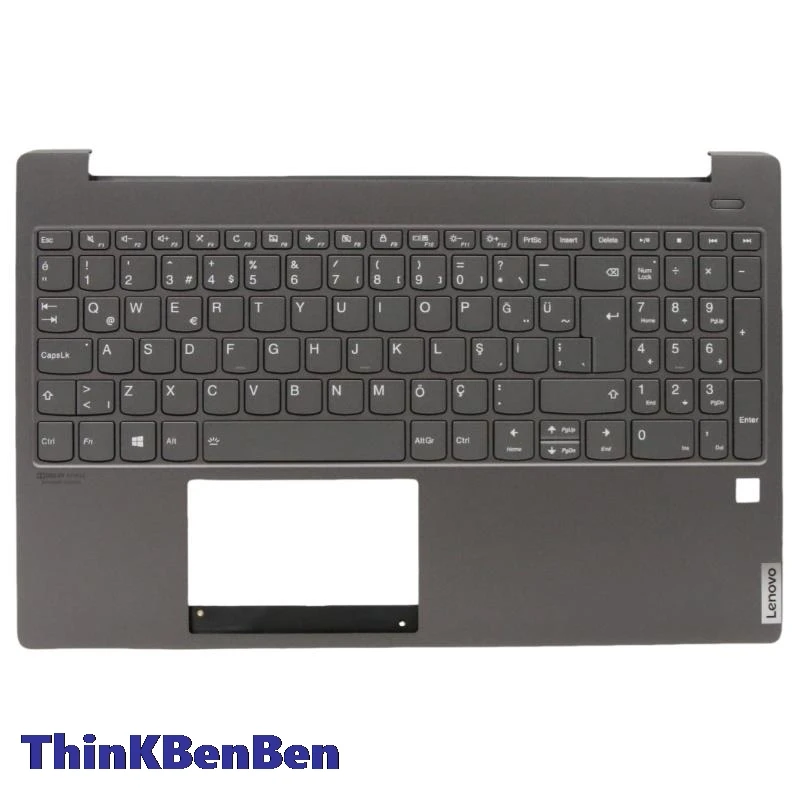 

TR Turkish Iron Gray Keyboard Upper Case Palmrest Shell Cover For Lenovo Ideapad Yoga S740 15 15IRH 5CB0W43554