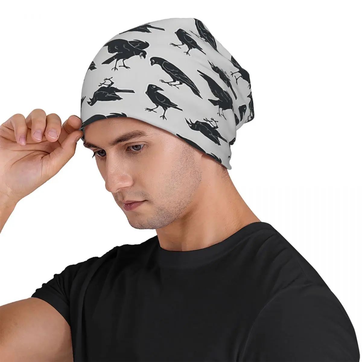 Murder Of Crows Unisex Adult Beanies Caps Knitted Bonnet Hat Warm Hip Hop Autumn Winter Outdoor Skullies Hats