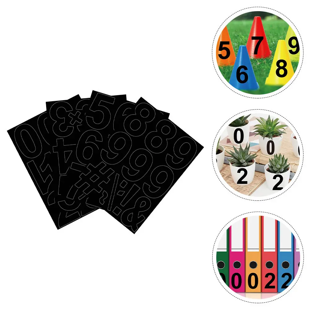 

1Set Waterproof Decals Self-Adhesive Number Stickers for Mailbox House Address Labeling Room Number Garage Bin Outdoor Indoor
