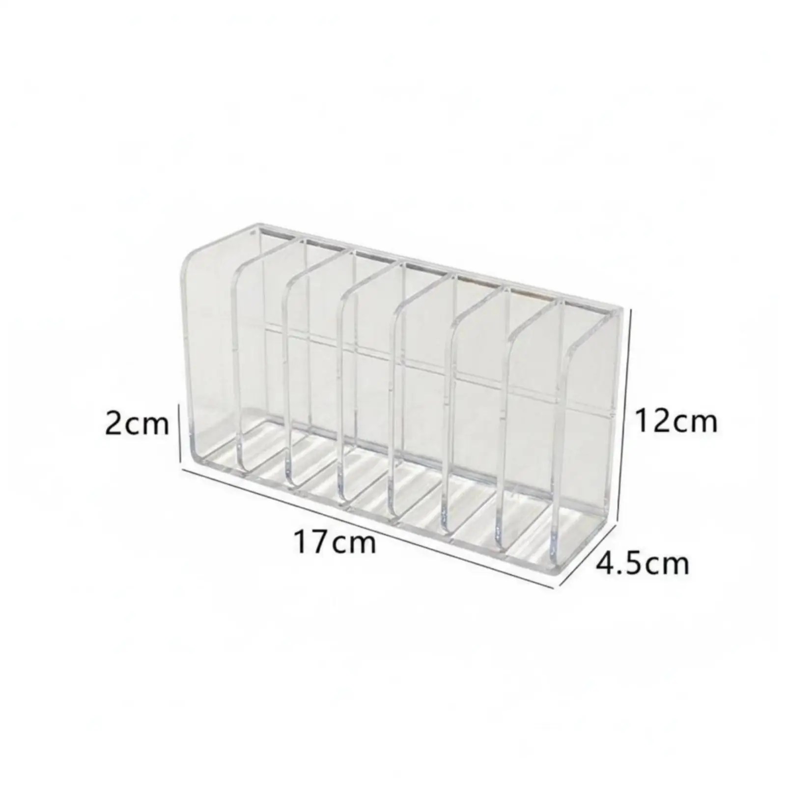 Vertical Tube Acrylic Cosmetic Organizer Large Makeup Organizer for Dresser Top Quick Access Storage