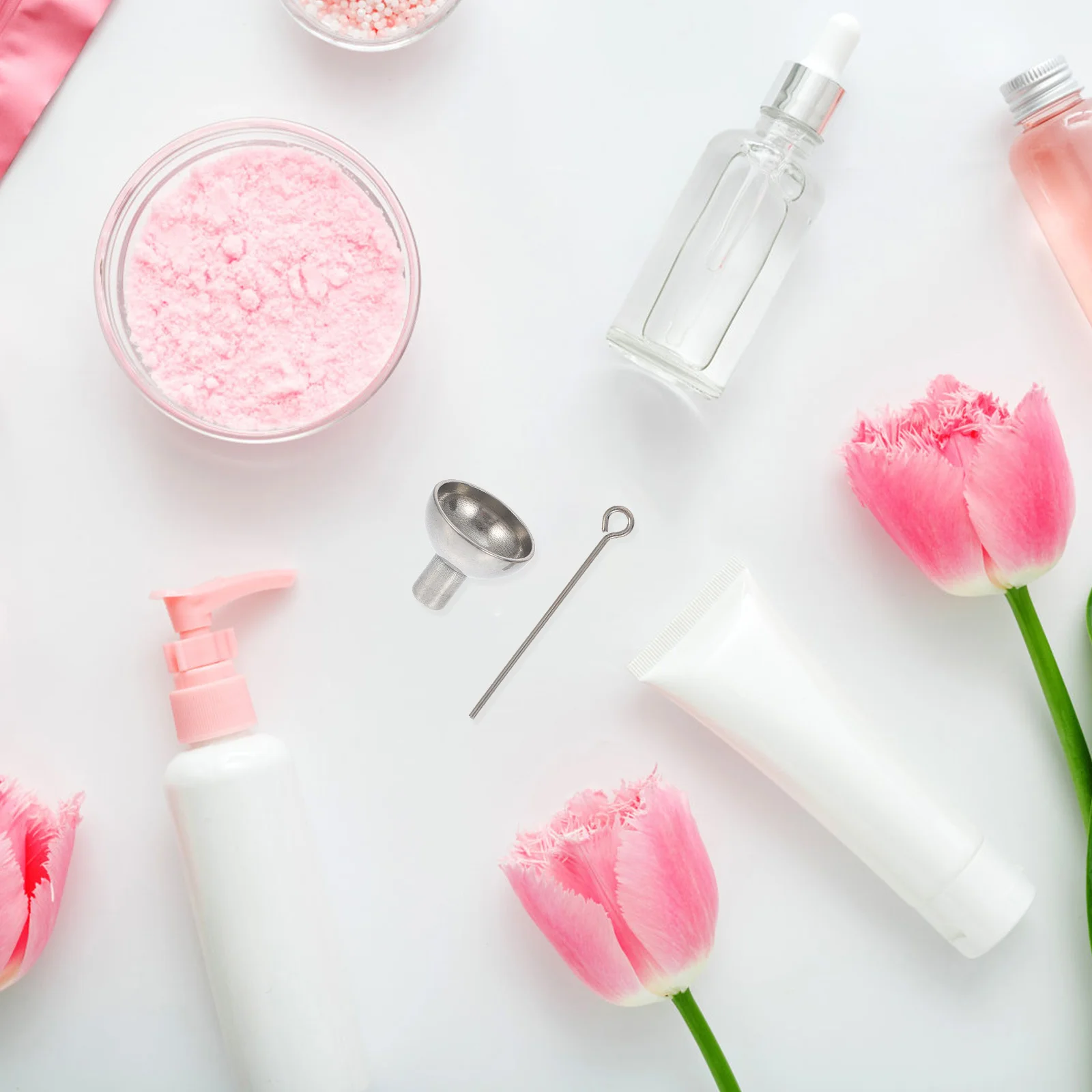 

1Set Stainless Steel Funnel Mini Funnel Set for Powder Essential Oils Laboratories Kitchens Spill Proof Filling Solution