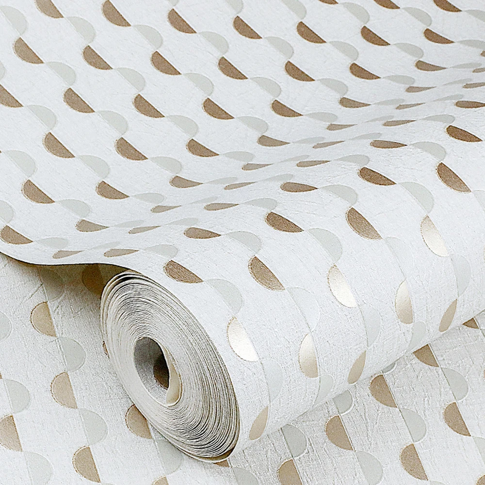 

3D настенные фрески для гостиной, декоративные обои для украшения интерьера дома, современные полукруглые полосатые обои