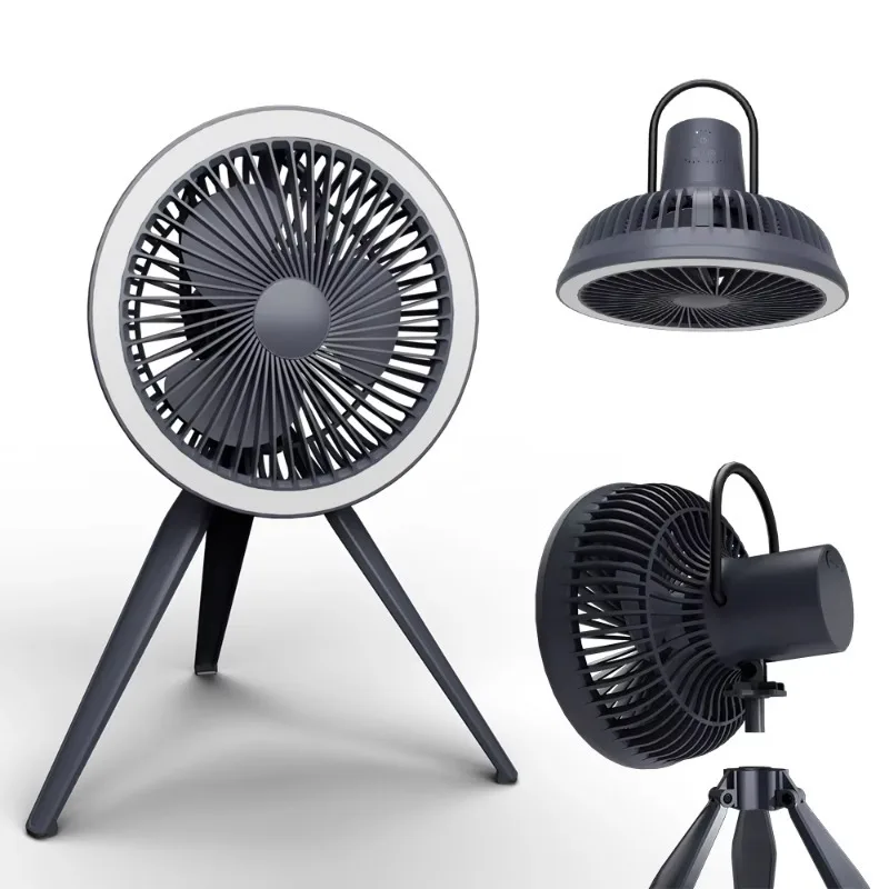 Bus-charged mini octopus tripod clip fan, 4-speed outdoor and home use, rotatable stroller fan