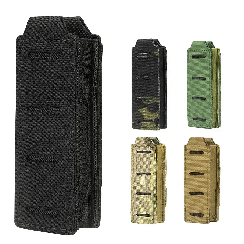 Portable Pistol Molle Mag Pouch Single 9mm Hunting Magazine Holder for 40 Calibers Glock 1911 Hunting Holster Shooting Airsoft