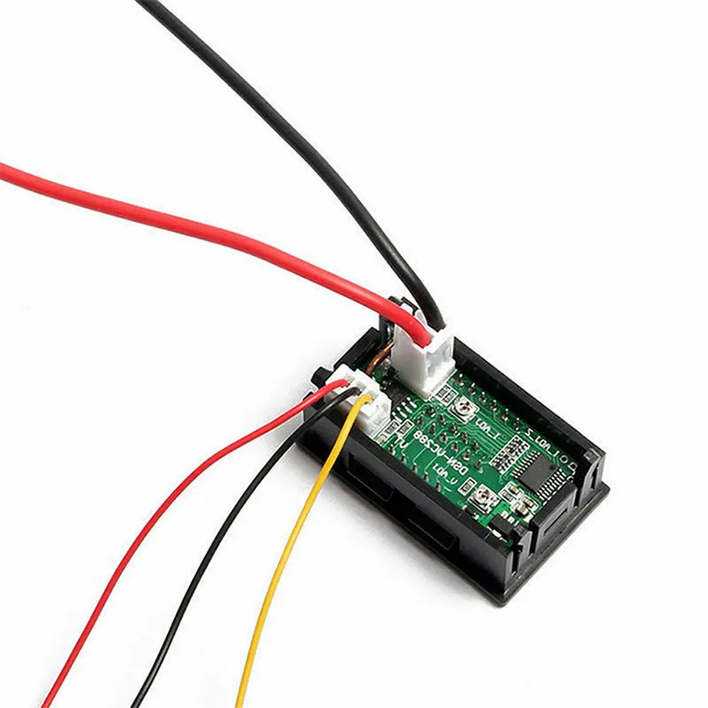 LED Dual Display Voltmeter Ammeter 10A 50A 100A with Shunt for DC Voltage and Current Monitoring Digital Meter