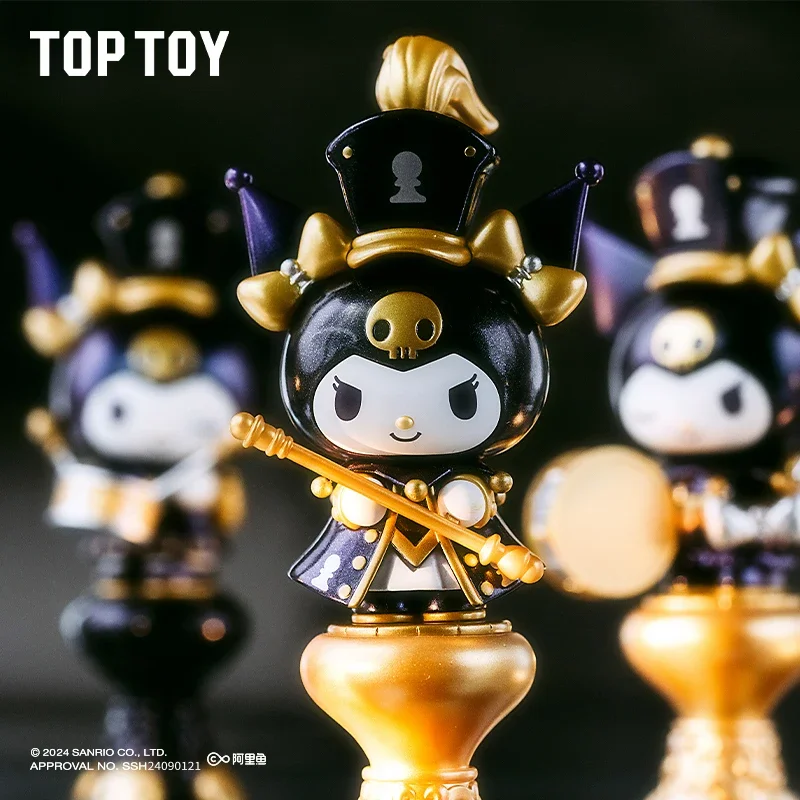 Genuine Sanrio Kuromi Chess Series Blind Box Trendy Toy Model Cartoon Cute Toy Collection Hobby Ornament Holiday Gift