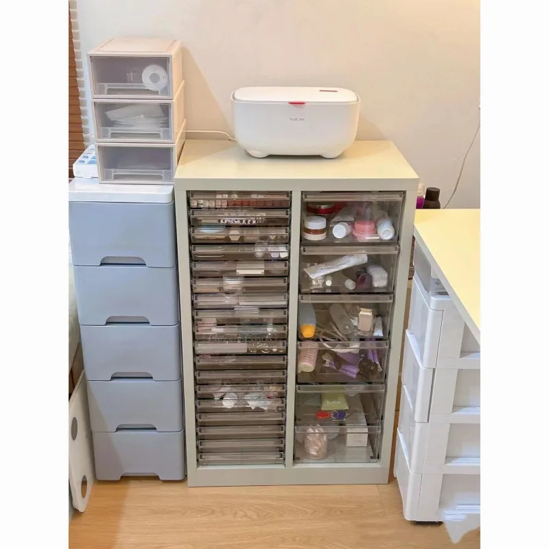

Flat Bottom Nail Art Storage Cabinet Nail Polish Glue Locker File Cabinet Cosmetics Drawer Type Iron File Cabinet Baking