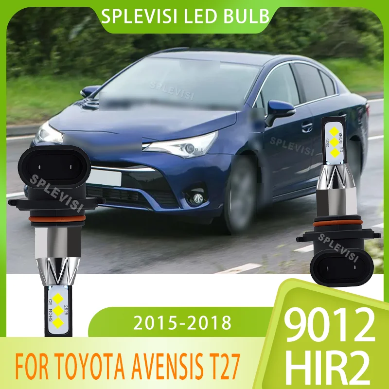 

Direct Fit 9012 LED Lamp Bulbs - IP67 Rated, 1-Year Guarantee Car Headlight For Toyota Avensis T27 2015-2018 2015 2016 2017 2018