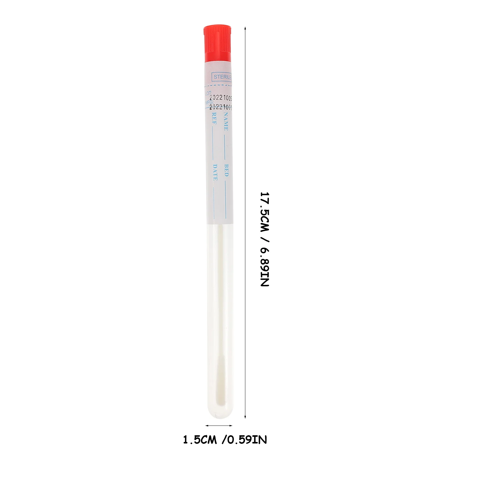 50 ชุด Pharyngeal Swab ทิ้ง Oral Swabs 8 ซม.แตกหักปราศจากเชื้อ Flocked Sampling อุปกรณ์เสริมแบบพกพา Collection Kit
