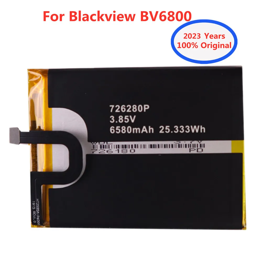 

100% Original For Blackview BV6800 Pro BV 6800 726280P MT6750T Smart Mobile Phone High Quality 6580mAh Replacement Batteries