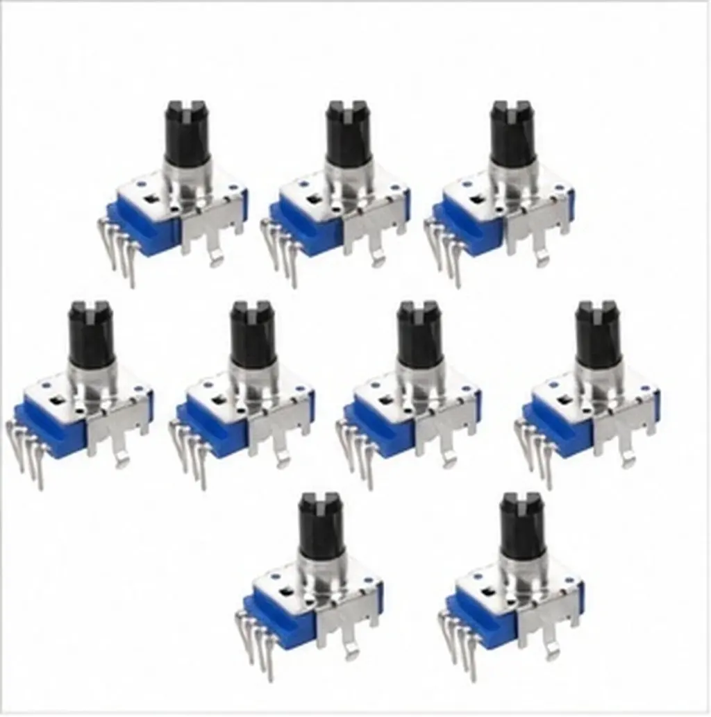 10Pcs Digital Piano Volume Tone Rotary Potentiometer Dual Rotary Vertical Mount Replacement Electronic Keyboard Repair Parts