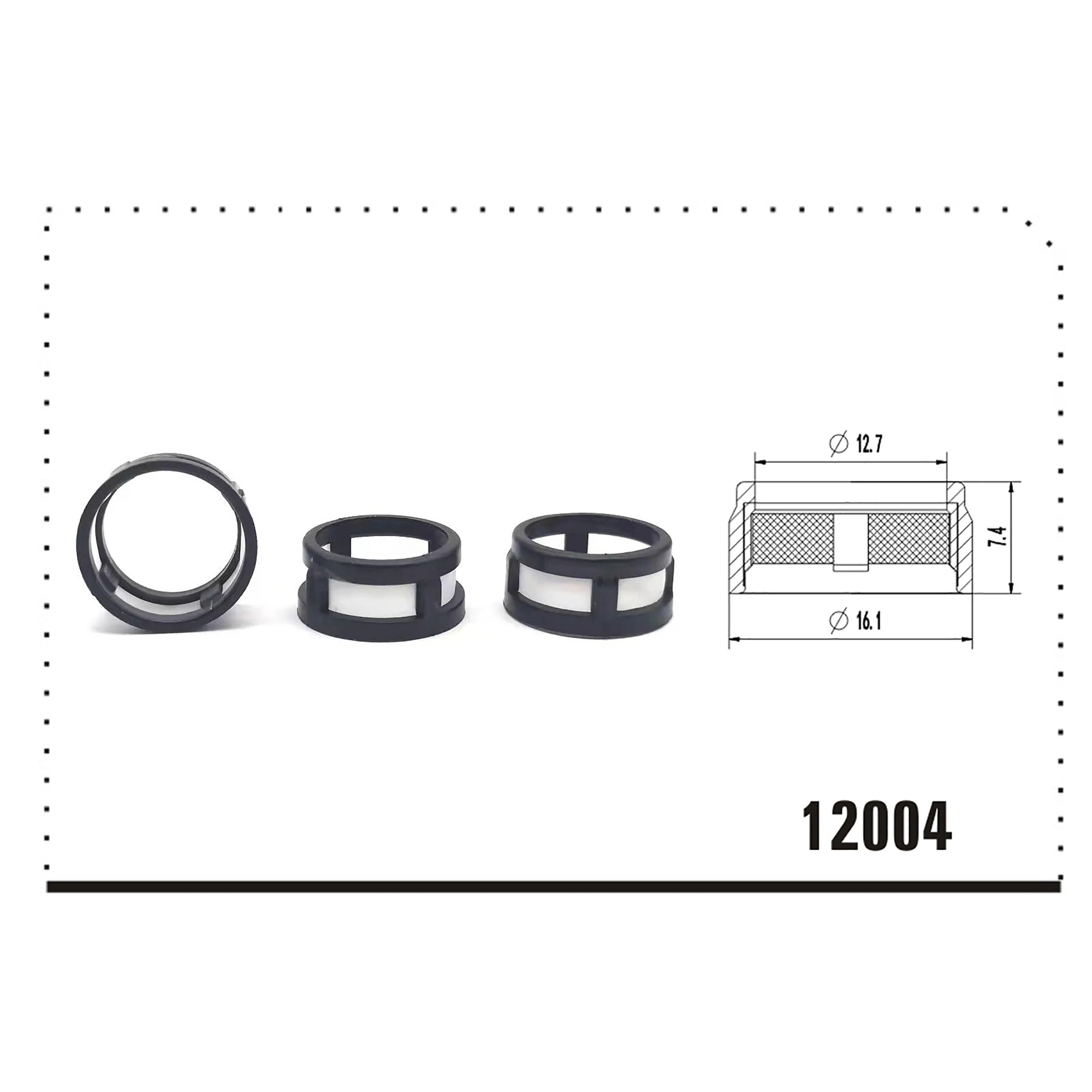 Whoelsale 1000pcs For 17113197 MP-50102 Lower Fuel Injector Filter Fuel injector Repair Kits 16.1*12.7*7.4mm VD-FL-12004