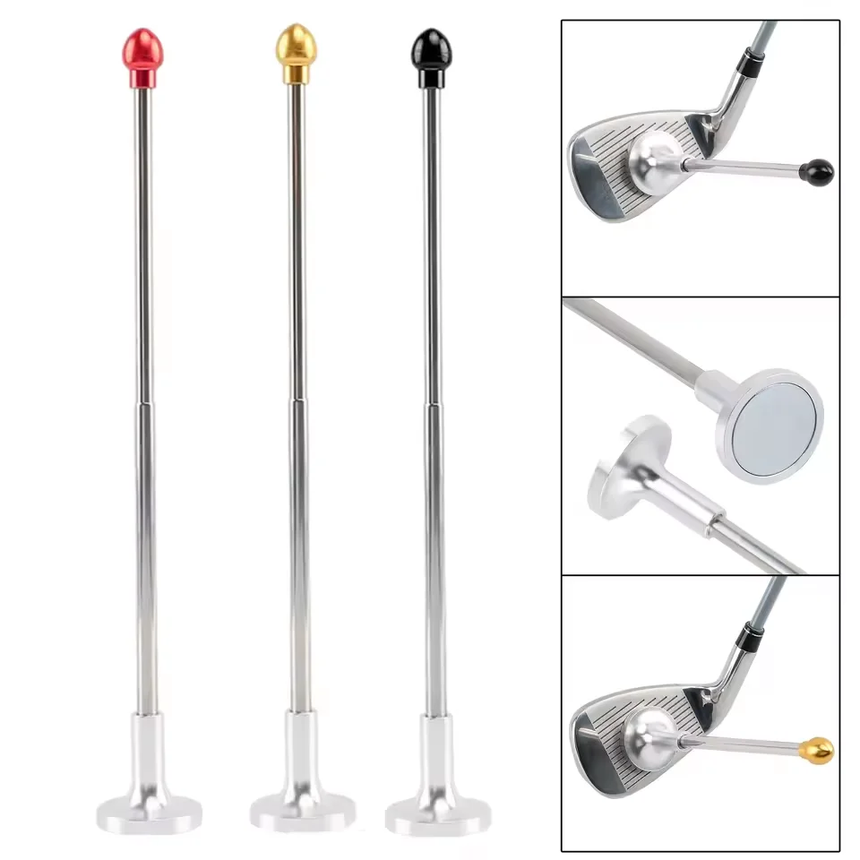 

1pc Golf Alignment Stick Stainless Steel Golf Club Lie Angle Adjust Tool Magnetic Suction Swing Training Aid Direction Indicator