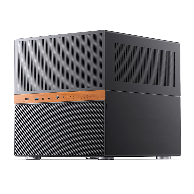 Jonsbo N6 PC Case NAS Host Box MATX Desktop Computer 9 Hard Disk Slots Support 240 Water-cooled ITX Computer Chassis 2 Case Fans