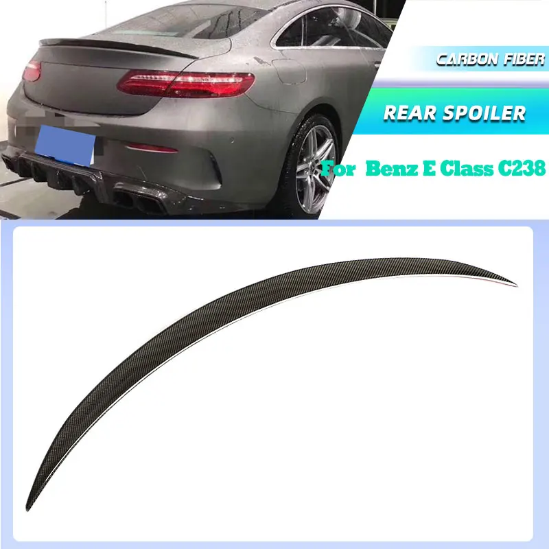 

Full Carbon Fiber Car Rear Trunk Spoiler Wings for Mercedes-Benz E Class C238 E400 E63 Coupe 2017 2018 Rear Spoiler Wing Lip