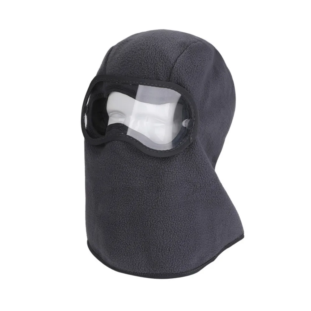 New Fleece Winter Balaclava Windproof with Clear Eye Shield Skiing Masks Full Coverage Warm Lining Cycling Cap Men Women