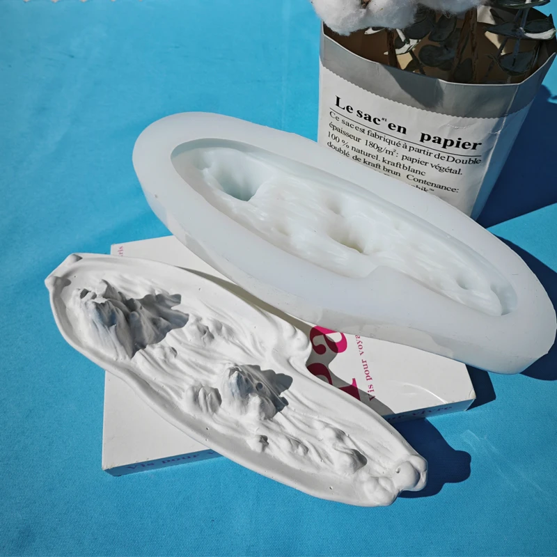 Creative Incense Stick Silicone Mold Landscape Mountain Backflow Incense Burner Incense Stick Holder  Censer Home Ornament Decor