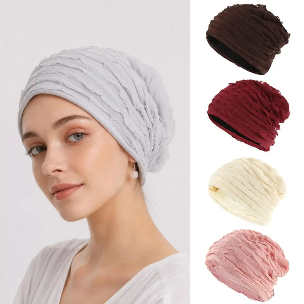 Lightweight Slouchy Beanie Hat Lace Mesh Overhead Breathable Lace Hat Soft Air Conditioner Protection Sun Protection Hat