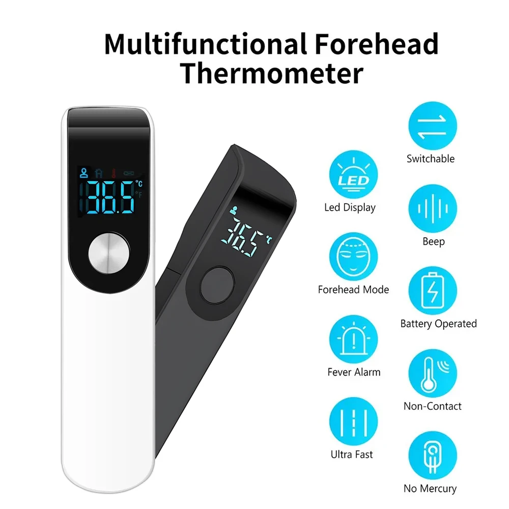 Micro Medical Infrared Fever Forehead Thermometer Digital Contactless Body Temperature for Baby Adult Thermometer