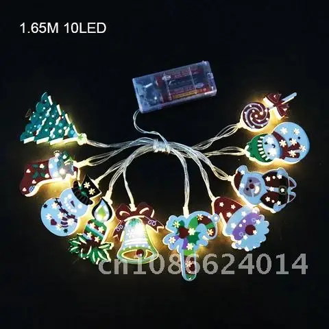 

Christmas Decorations Santa Claus Xmas Tree LED String Lights Garland Xmas Tree Ornament Festival Decoration for Home 1.6m 10Led