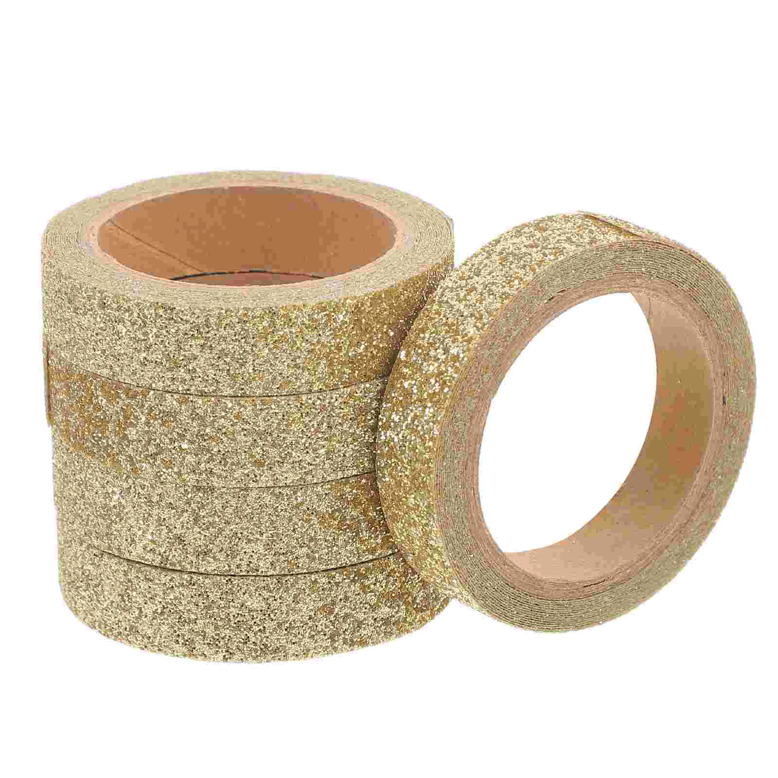 5 Rolls Note Book Tape Craft DIY Washi Glitter Paper Decorative Rose Japanese Travel Scrapbook